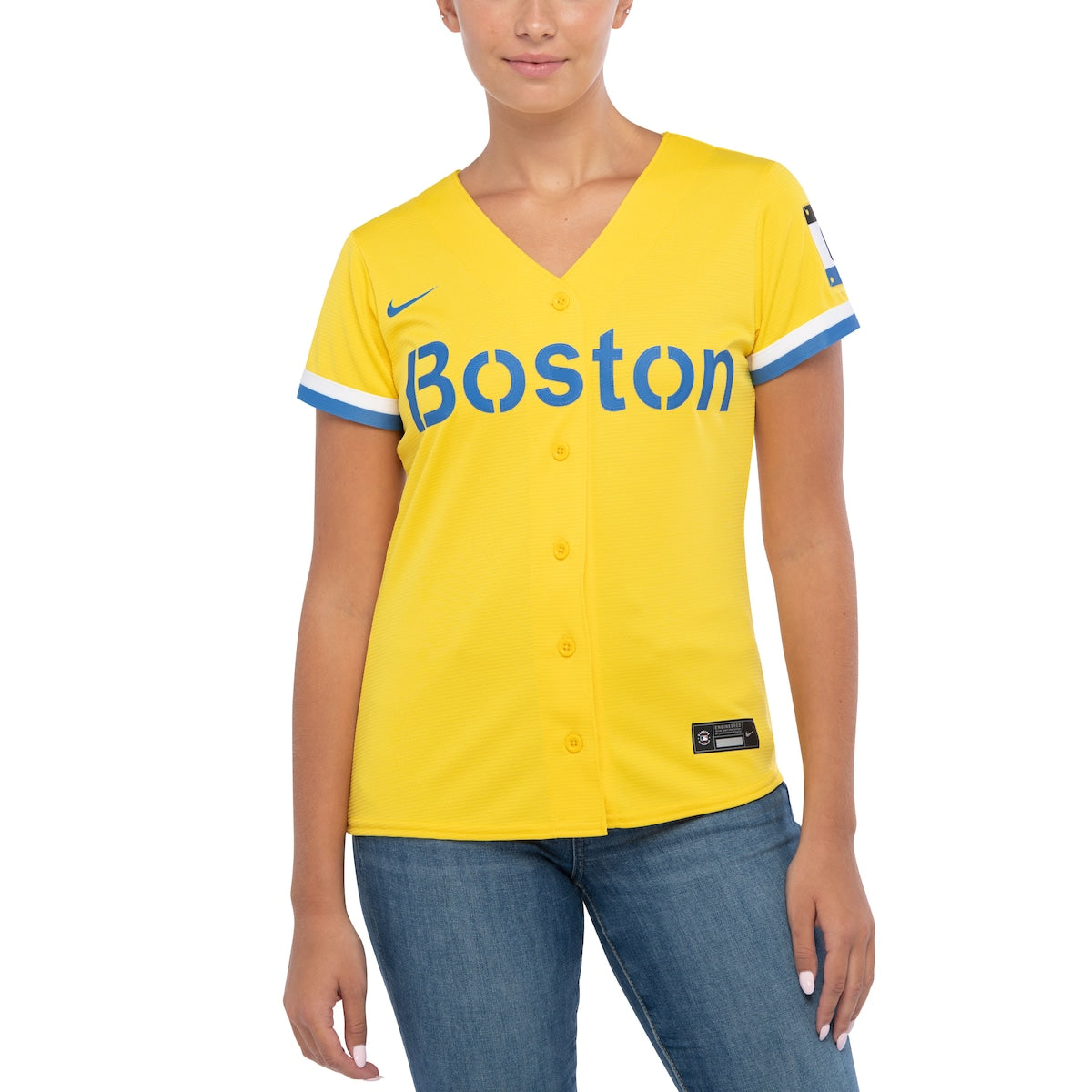 Women's Rafael Devers Nike Red Sox City Connect Replica Jersey - Gold – The  Jersey Spot